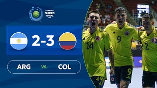 ARGENTINA vs. COLOMBIA [2-3] | RESUMEN | CONMEBOL SUB20 FUTSAL 2022