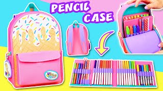 DIY ICE CREAM 🍦 Pencil Case - MINI BACKPACK【 School Supplies 】 - Back to SCHOOL | aPasos Crafts DIY