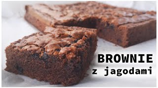 Brownie z owocami-bardzo czekoladowe🍫