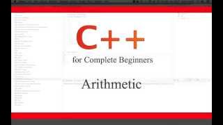 C++Tutorial for Beginners 38 - Arithmetic Operators