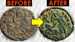 INSANE Coin Restoration Reveals a Roman Legionary Spearing a Barbarian