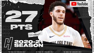 Lonzo Ball 27 Points, 8 Threes Full Highlights - Pelicans vs Rockets | April 4, 2021