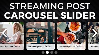 Streaming Post Carousel Slider 📸 Brilliant Directories Premium Plugin: Horizontal Sliding Carousel