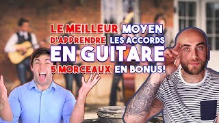 Le MEILLEUR moyen d'apprendre ses ACCORDS - En BONUS 5 Morceaux SIMPLES ET EFFICACES!