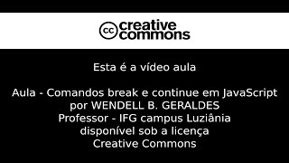 Aula - Comandos Break e Continue em JavaScript
