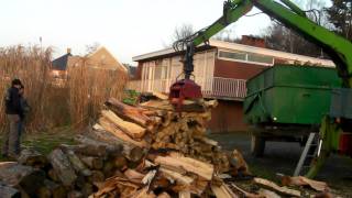 Hout laden met Magirus Deutz