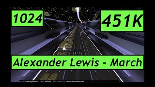 Audiosurf 2 Ep. 1024: Alexander Lewis - March. 451K score. Super Ninja Mono.