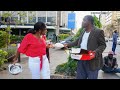 Fikita the ugali man and pizza lady in Nairobi CBD