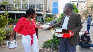 Fikita the ugali man and pizza lady in Nairobi CBD