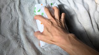 ASMR Make the sound of a new tissue box with your hands.