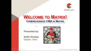 Comprehensive CMA in Matrix (webinar)
