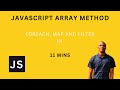Master JavaScript Array Methods: Explore forEach, Map, and Filter