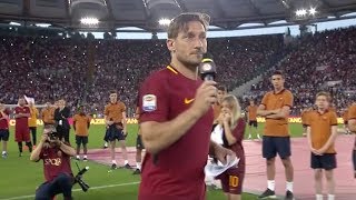 Francesco Totti | The full farewell speech 🎤😭