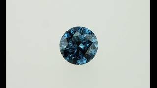 Loose Fancy Blue Round Shape Diamond 1.17 Carat I1