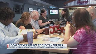 Local servers react to 'no tax on tips'