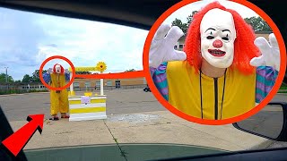 if you ever see this while driving do not get out of your car, keep driving and get away FAST!!