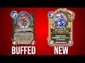 THIS HAS NEVER HAPPENED BEFORE! 18 Card Buffs & 1 New Card!! | Rise of Shadows | Hearthstone