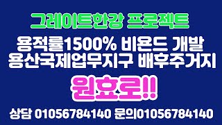 그레이트한강프로젝트 시작! 용산 재개발 빌라 매수 적기는 지금!! 원효로3가 럭셔리 투룸 빌라!