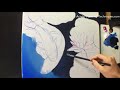 paint koi fish with acrylic on canvas part 1