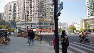 Walking Tour Shanghai 4K｜ Jing'an District｜Changhua Road｜Zhongtan Road｜Tianan Thousand Trees Shoppin