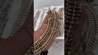 Beautiful Polki Kundan Designer Anklets in stock now for bookings Drop msg on 9639223253