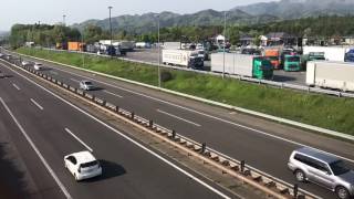 タイプラプス動画 iphone 名神高速道路　多賀サービスエリア　ゴールデンウィーク