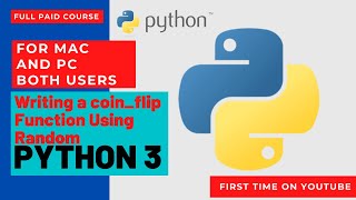 Writing a coin flip Function Using Random Coding for Kids Python Learn to Code with 50 Awesome Games