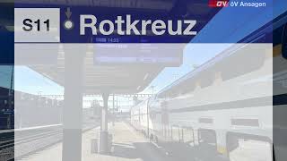 ZVV Ansagen • S11 • Rotkreuz – Othmarsingen (Bauarbeiten Lenzburg)