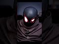 spider man miles morales mask with moving eyes shorts