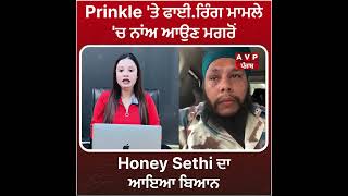 Prinkle 'ਤੇ ਫਾਈ.ਰਿੰਗ ਮਾਮਲੇ 'ਚ ਨਾਂਅ ਆਉਣ ਮਗਰੋਂ Honey Sethi ਦਾ ਆਇਆ ਬਿਆਨ