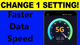 How to get Faster Mobile Data speed With One Setting