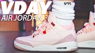 Air Jordan 3 Valentines Day VDAY Review and On Foot