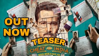 Cheat India Teaser Out now,Emraan Hashmi,Cheat India Teaser,T series,Shreya dhanwantry,bhushan kumar