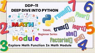 Python Math Module Explained | DDP-11 | Tamil | Beginner Friendly
