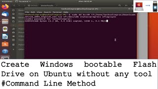 Create Windows Bootable USB on Ubuntu | Command Line Method