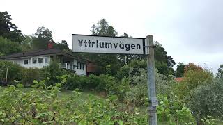 *Yttrium Road*, in Ytterby, Sweden #elements #chemistry #geology #metal #sweden #periodictable