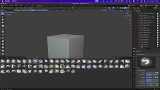 Blender 4.3.2 додавання пензлів для скульптінгу