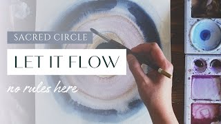 Watercolor Painting Tutorial | Sacred Circle | Beginner Level | MAKE ART A SACRED PRACTICE™