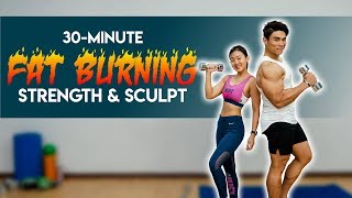 30-Minute Strength & Sculpt Fat Burning Circuit (Burn 300Cals!) | Joanna Soh