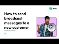 WATI Sending message without conversation before - Powered by WhatsApp API