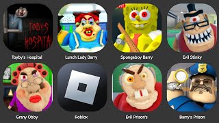 TOYBY'S HOSPITAL,PETTY PRISON RUN,SQUID GAME 2,ROBLOX,MR STINKY,PAPA PIZZA'S,BARRY PRISON RUN,SCARY