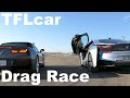 2015 Chevy Corvette Stingray vs BMW i8 Drag Race: V8 vs Hybrid Tech