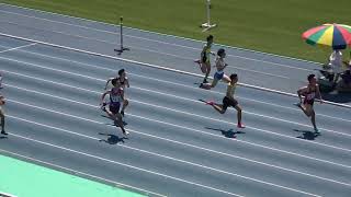 20230520 県中学ジュニア 3年男子100ｍ予選1～9組