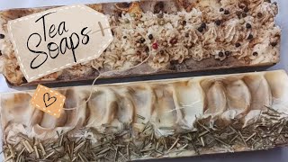 HOW TO MAKE SOAP WITH TEA 🍵  Making Two Soaps at Once - Chai Tea Soap \u0026 Lemongrass Green Tea Soap