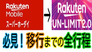 楽天スーパーホーダイから楽天UN-LIMITへ切り替える全行程【カケホ付きプラン最安運用考察 Part３】