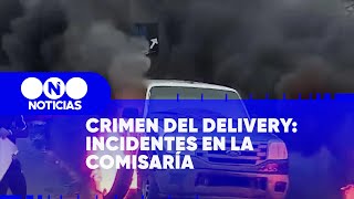 CRIMEN del DELIVERY de Loma Hermosa: INCIDENTES en la COMISARÍA - Telefe Noticias