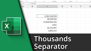 Excel Show Thousands Separator ✅ Tutorial
