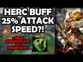 25% ATTACK SPEED + EVERY ITEM GOT BUFFED FOR HERCULES! - Season 10 Masters Ranked 1v1 Duel - SMITE