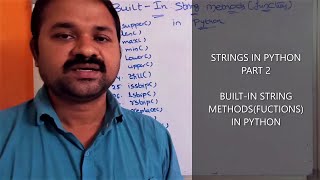 Built In String Methods ( functions ) in Python Programming || Strings in Python part 2