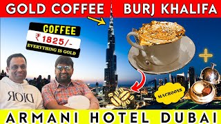 Gold Coffee in Burj Khalifa DUBAI |  Golden Coffee  Burj Khalifa #dubai #food